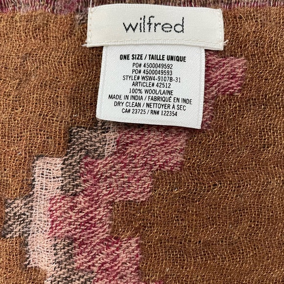 Aritzia Wilfred Diamond Mosaic Blanket Scarf - Picture 2 of 5